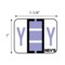 Nevs Tabbie - Filing Labels - Large - Letter Y 1" x 1-1/4" Lavender XA-T-Y - alternate 2